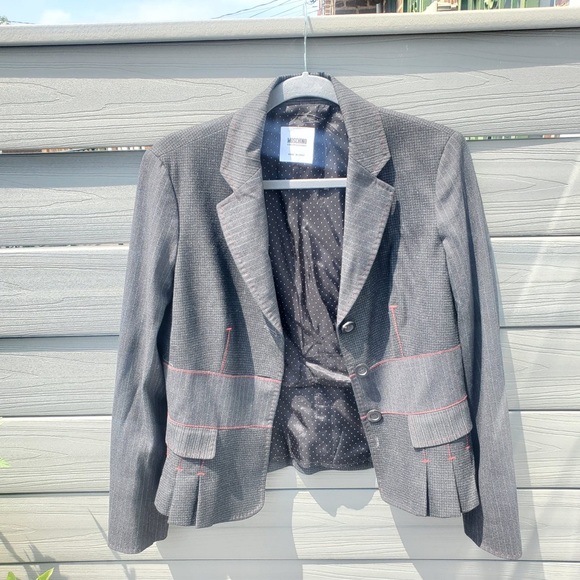 Moschino Jackets & Blazers - Moschino Vintage Grey Suit Jacket For Women